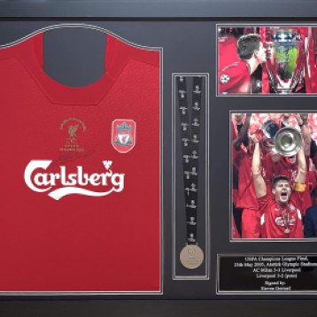 Liverpool - Gerrard Champions League Shirt & Medal £450